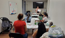 A Curriculum of Life class in our main office offered through the Maternal Assistance Program.