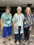 Past LWML presidents Peggy, Dorothy and Debbie
