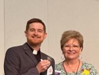 Pastor Beck received first Pastoral Counselor pin